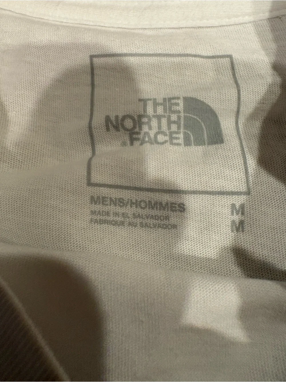 Men's The North Face Crew Neck Boxy Tee White T-Shirt Size M